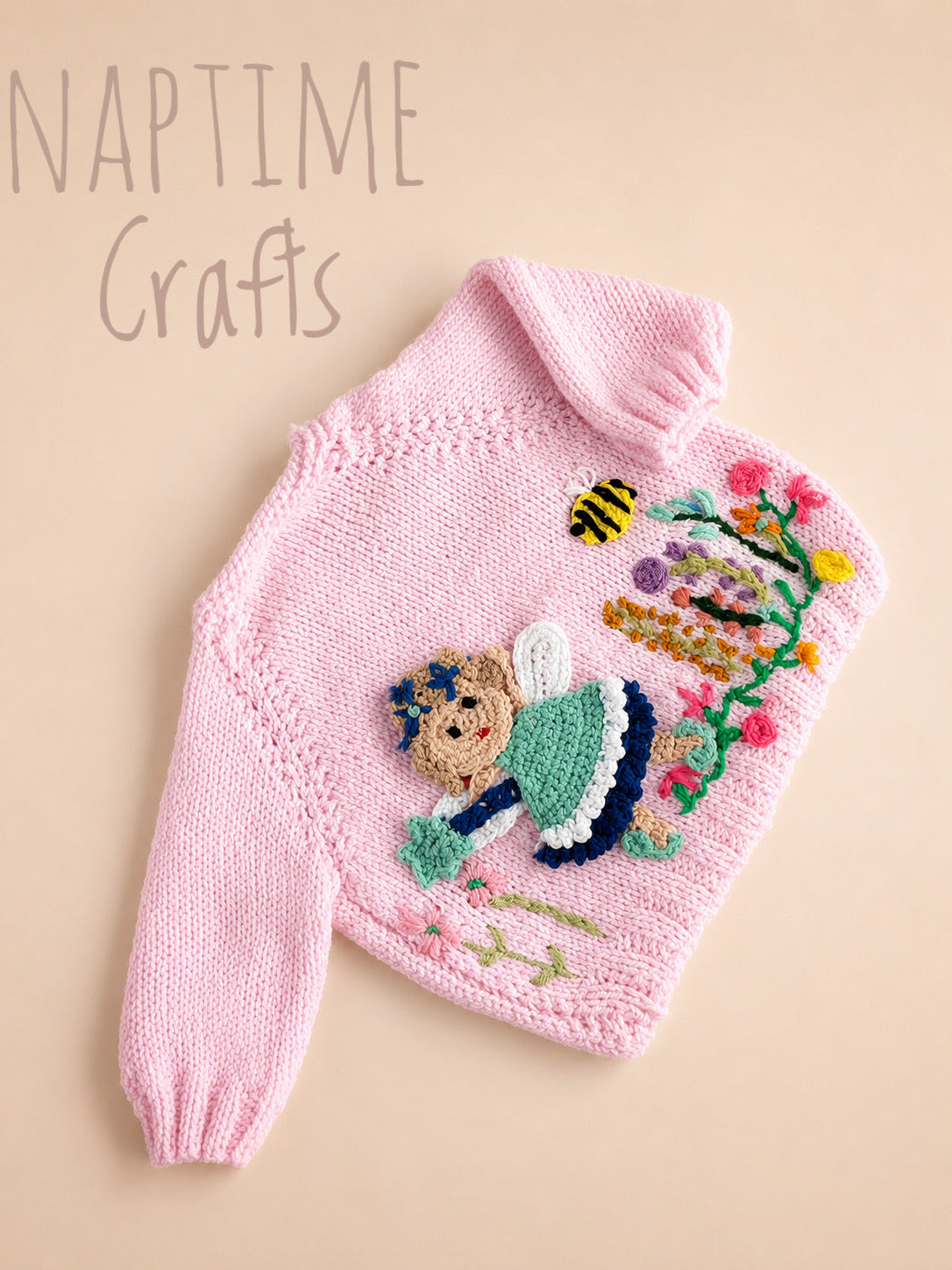 Handmade fairy garden cardigan size 9-12M