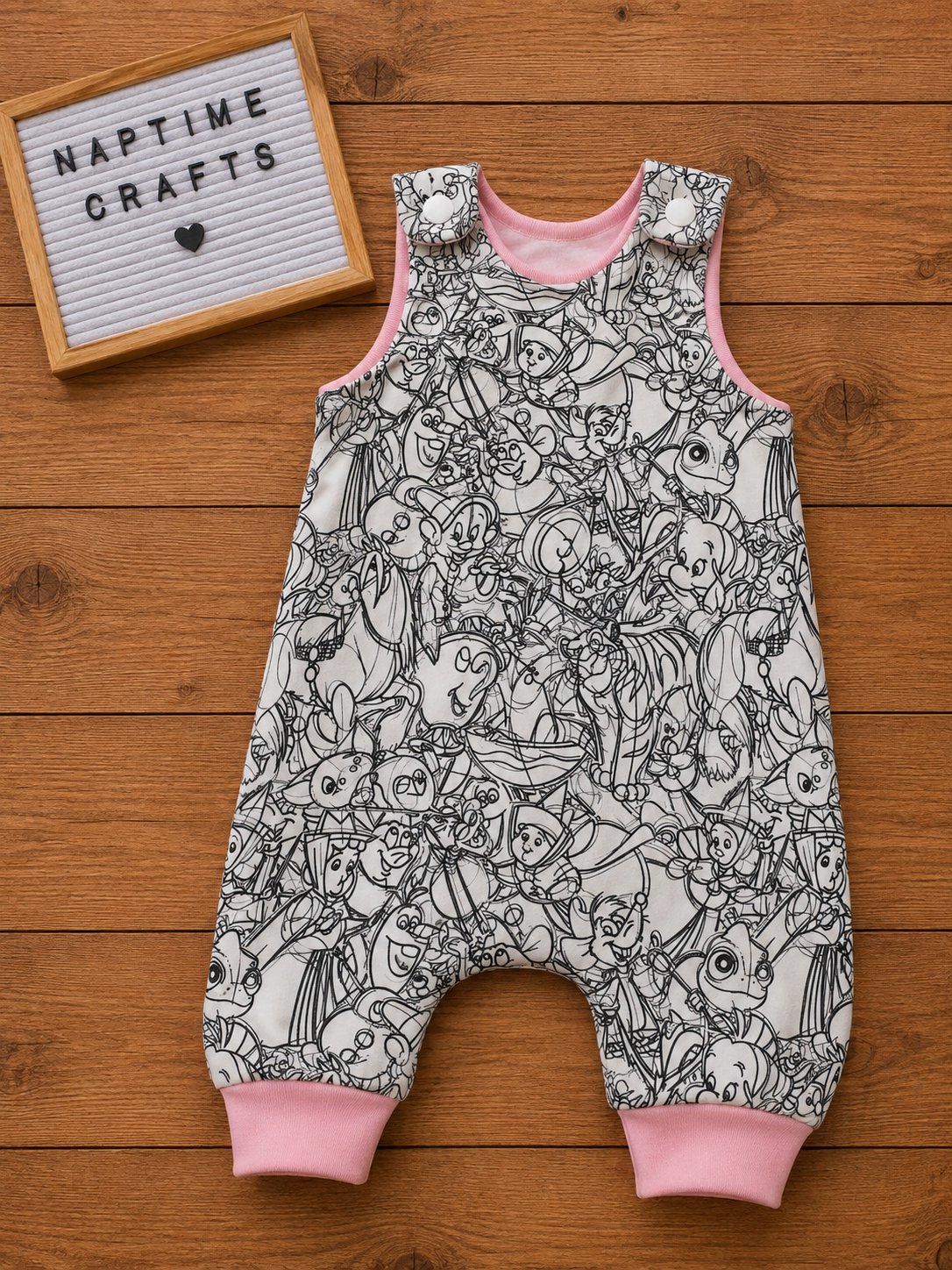 Character print romper 💕