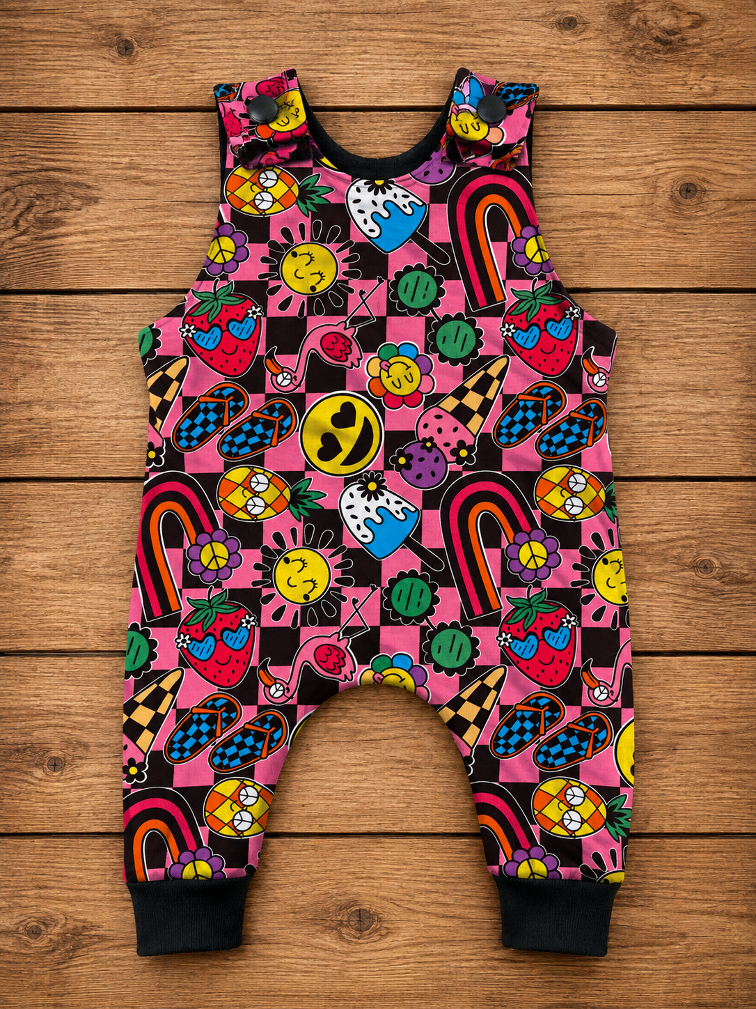 Funky checkered romper