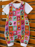 Checkered owl romper 🦉