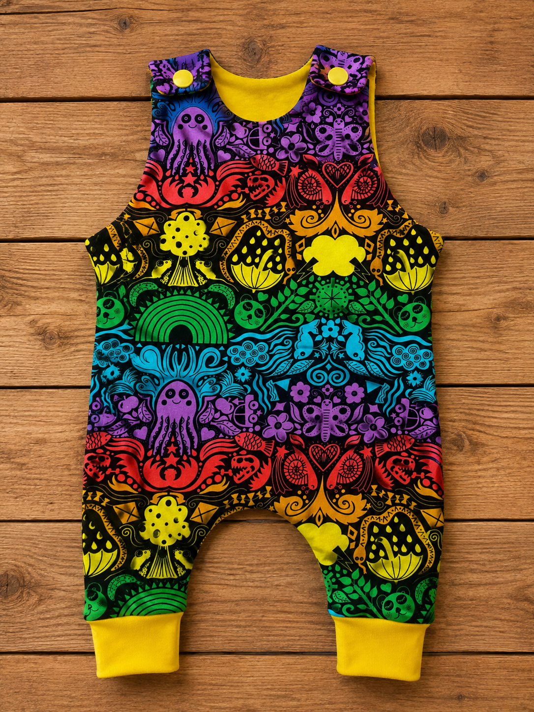 Handmade colourful romper