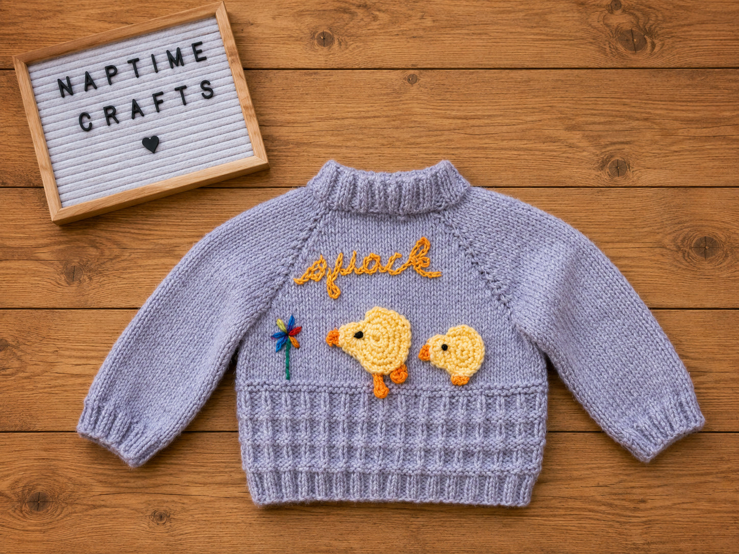 Handmade duck cardigan