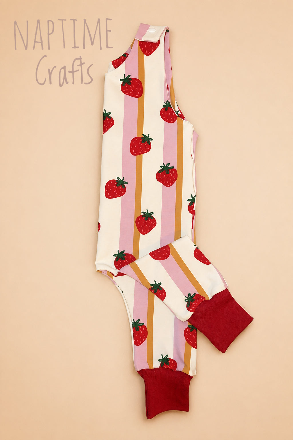 Strawberry romper size 9-12 months